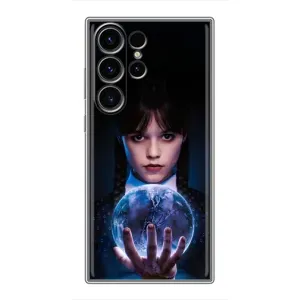 Чехол с дизайном Венздей 2 на Samsung Galaxy S22 Ultra (Магическая сфера Уэнздей)