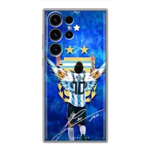 Чехлы для Samsung Galaxy S22 Ultra (Leo чемпион) (AlphaPrint) (Месси сборная)
