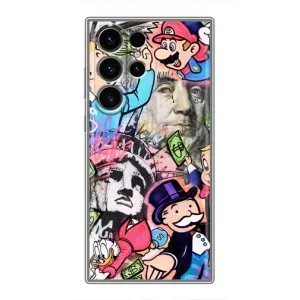 Чохли з крутими принтами для Samsung Galaxy S22 Ultra - (PREMIUMPrint) (Monopoly man)