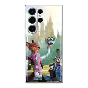 Чехол Зоотрополіс на Samsung Galaxy S22 Ultra (Герои мультфильма Зверополис)