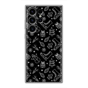 Новорічні, Святкові Чохли для Samsung Galaxy S22 Ultra - 2024 год (Новорічний фон)