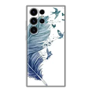 Чохол з картинкою (Стильні) Самсунг Галаксі S22 Ультра - (AlphaPrint) (Перо)