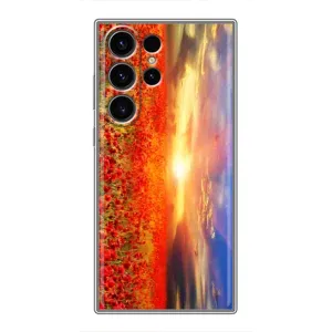 Чохол з картинкою (Стильні) Самсунг Галаксі S22 Ультра - (AlphaPrint) (Поле тюльпанів)