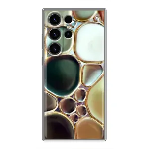 Мраморний чехол на Samsung Galaxy S22 Ultra (VPrint) (Радужний Мрамор)