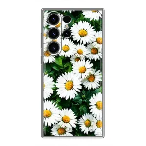 Чохол з картинкою (Стильні) Самсунг Галаксі S22 Ультра - (AlphaPrint) (Ромашки)