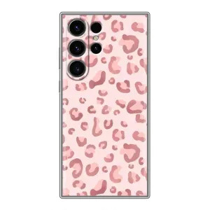 Чохол з розовим принтом для Samsung Galaxy S22 Ultra (Рожевий леопард)