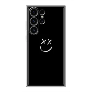 Чохол для Самсунг Галаксі S22 Ультра - (AlphaPrint) з принтом (ТОП продажів) (Смайл)
