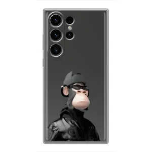 Чехлы с Обезьянами NFT для Samsung Galaxy S22 Ultra (AlphaPrint) (стильная обезьяна NFT)