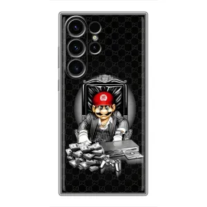 Чохли з крутими принтами для Samsung Galaxy S22 Ultra - (PREMIUMPrint) (Супер Маріо)