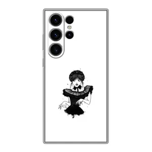 Чехлы Венсдей на Samsung Galaxy S22 Ultra Уэнсдей (AlphaPrint) (танец Уэнздей)