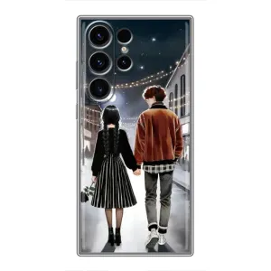Чехол с дизайном Венздей 2 на Samsung Galaxy S22 Ultra (Уэнздей и Тайлер)