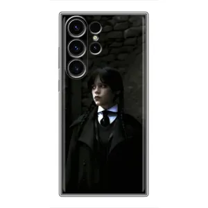 Чехол с дизайном Венздей 2 на Samsung Galaxy S22 Ultra (Темный стиль Уэнздей)