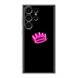 Чохол з Короною Самсунг Галаксі S22 Ультра - (AlphaPrint) (Яскрава корона)