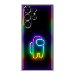 Чехол Амонг Ас для Samsung Galaxy S22 Ultra (AlphaPrint) (Яркий скин)