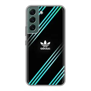 Чохли Адидас для Samsung Galaxy S22 (AlphaPrint) (Адідас з полосами)