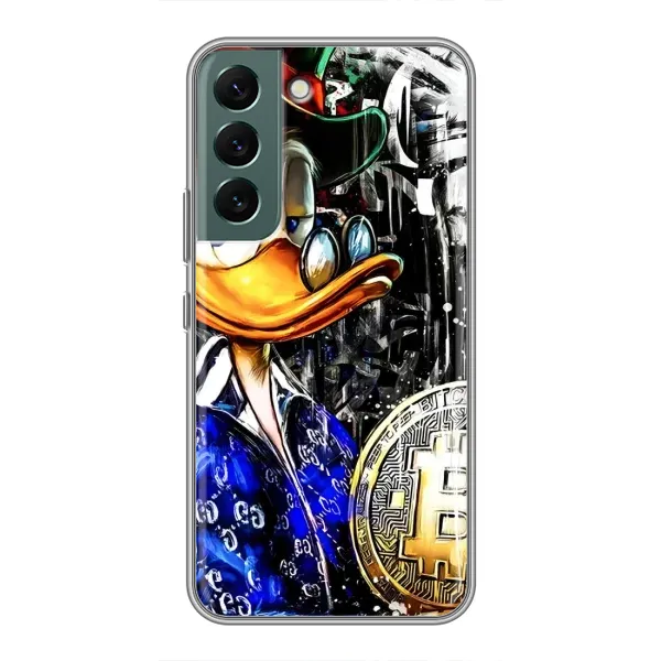 Чехол с принтом «Биткойн Скрудж» для Samsung Galaxy S22
