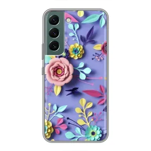 Чехлы с Цветами для Samsung Galaxy S22 (VPrint) (Цветочный дизайн)