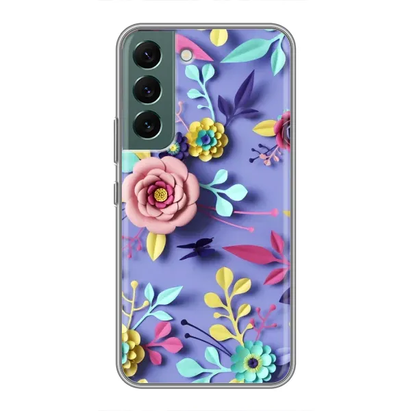 Чохол з принтом «Дизайн квітів» для Samsung Galaxy S22