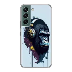 Чехол с принтом «Горилла в наушниках» для Samsung Galaxy S22