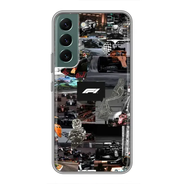 Чохол з принтом «Гоночний колаж Ф1» для Samsung Galaxy S22