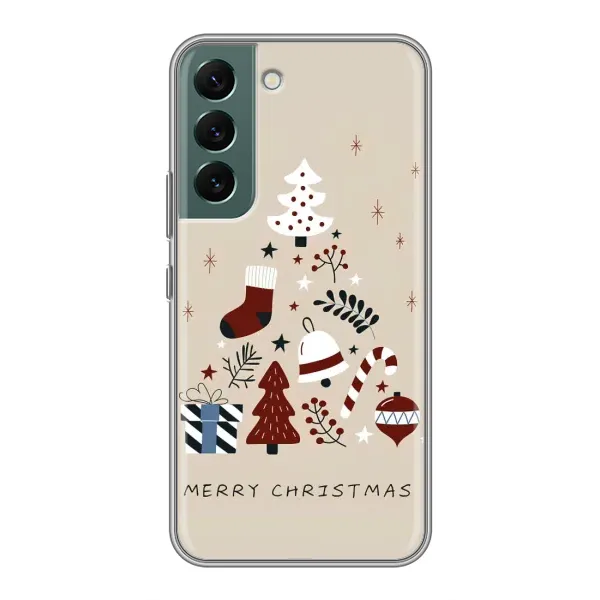 Чехол с принтом «Merry Christmas» для Samsung Galaxy S22 Чехол с принтом «Merry Christmas» для Samsung Galaxy S22