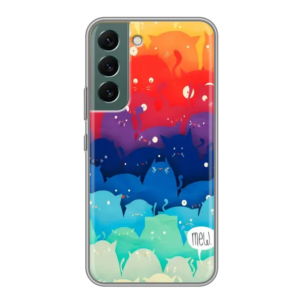 Чохол з принтом «Mew» для Samsung Galaxy S22