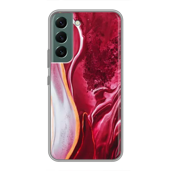 Чехол с принтом «Мрамор красный» для Samsung Galaxy S22 Чехол с принтом «Мрамор красный» для Samsung Galaxy S22