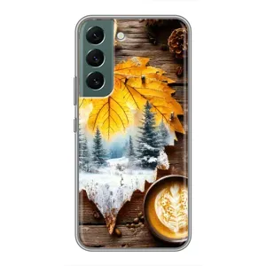 Чохол з принтом «Осінньо-зимова кава» для Samsung Galaxy S22