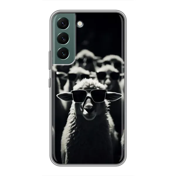Чохол з принтом «Овечка в окулярах» для Samsung Galaxy S22 Чохол з принтом «Овечка в окулярах» для Samsung Galaxy S22