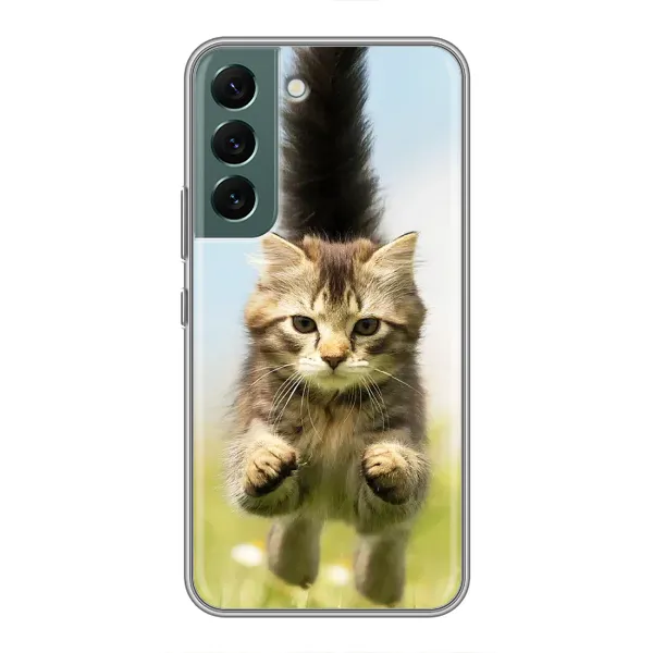 Чохол з принтом «Прижок кота» для Samsung Galaxy S22 Чохол з принтом «Прижок кота» для Samsung Galaxy S22