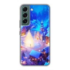 Різдвяні Чохли для Samsung Galaxy S22 (VPrint) (Різдвяне місто)