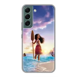 Чохол з мультфільмом Ваяна Samsung Galaxy S22 (Моана з веслом)