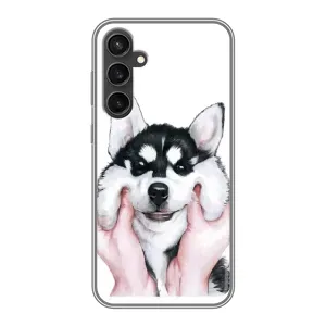 Чохол з Хаскі Samsung Galaxy S23 FE - (AlphaPrint) (Хаскі улибака)