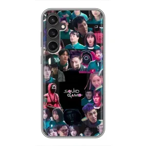 Чохол Гра в кальмара для Samsung Galaxy S23 FE (Колаж Гра кальмара)