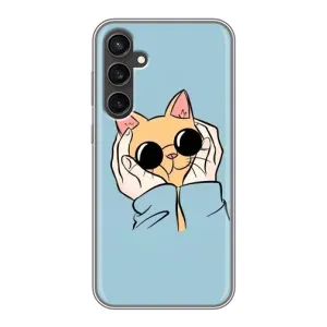Чохол на Samsung Galaxy S23 FE з Котиками (VPrint) (Котик в окулярах)