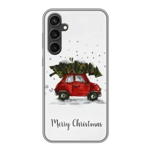 Різдвяні, Святкові Чохли для Samsung Galaxy S23 FE (Авто з ялинкою)