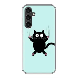 Чохол з принтом для Samsung Galaxy S23 FE (AlphaPrint) Модні коти (Падаючий кіт)