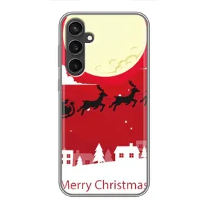 Різдвяні Чохли для Samsung Galaxy S23 FE (VPrint) (Санта з оленями)