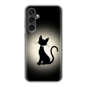 Чохол з принтом для Samsung Galaxy S23 FE (AlphaPrint) Модні коти (Силует котика)