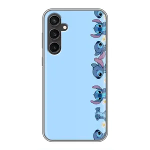 Чехол с принтом Стич на Samsung Galaxy S23 FE (Стич фон)