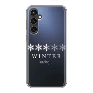 Зимні Чохли для Samsung Galaxy S23 FE - прозорий фон (Winter loading)