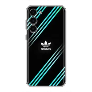 Чохли Адидас для Samsung Galaxy S23 Plus (AlphaPrint) (Адідас з полосами)