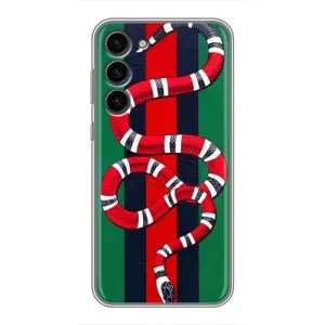 Чехлы ГУЧЧИ для Самсунг С23 Плюс (AlphaPrint) (Gucci змия)