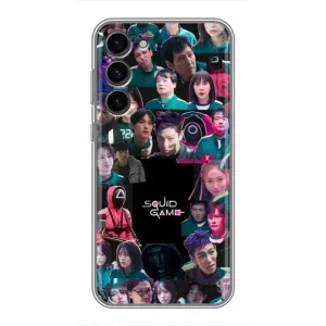 Чохол Гра в кальмара для Samsung Galaxy S23 Plus (Колаж Гра кальмара)