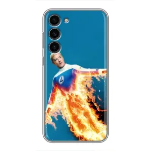 Чохол з принтом Фантастична четвірка для Samsung Galaxy S23 Plus (Людина-факел у вогні)
