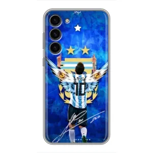 Чехлы для Samsung Galaxy S23 Plus (Leo чемпион) (AlphaPrint) (Месси сборная)
