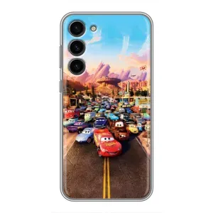 Силіконовий чохол Маквін для Samsung Galaxy S23 Plus (Тачки на трасі)
