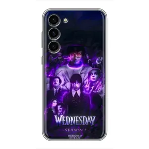 Чохол з дизайном Венздей 2 на Samsung Galaxy S23 Plus (Фіолетова магія Венздей)