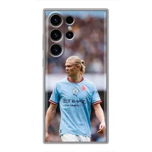 Чехлы с футболистом Ерлинг Холанд для Samsung Galaxy S23 Ultra (AlphaPrint) (Эрлинг Холанд)