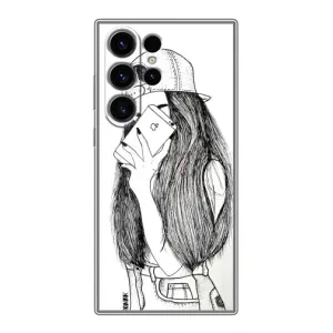 Чохол з друком для Samsung Galaxy S23 Ultra - (Мода) (AlphaPrint) (Фото дівчини)